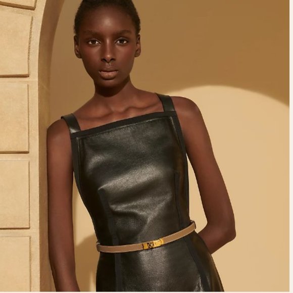 NWT Hermes Kelly 18 belt in etoupe with rose gold hardware - Picture 3 of 10